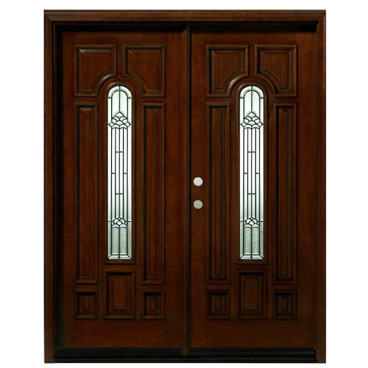 Asian Pacific Products Inc. Mahogany Prehung Front Entry Doors